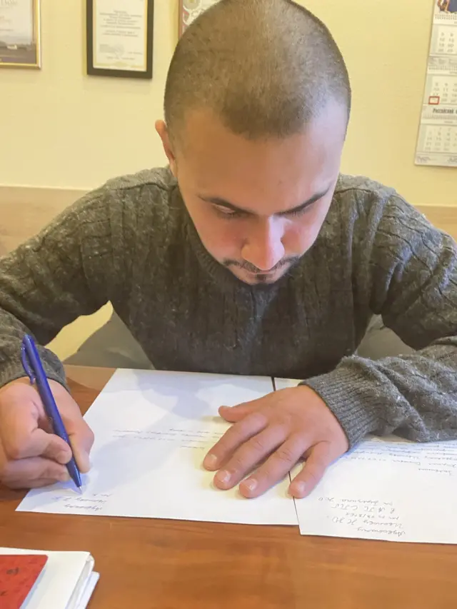 Кирилл Березин пишет заявление