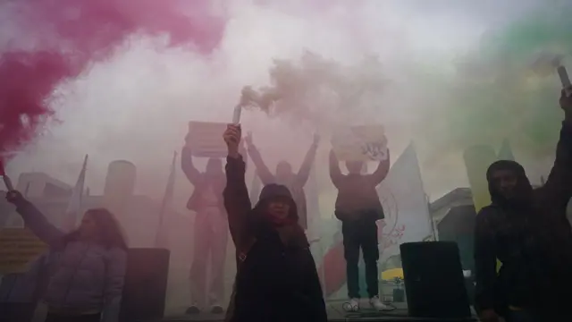 تجمع اعتراضی در برلین آلمان