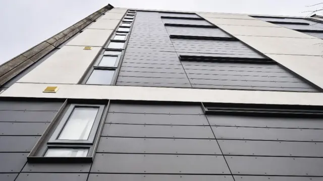 Revestimiento exterior de un edificio