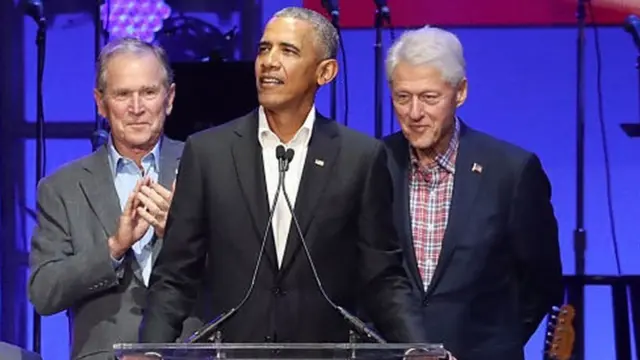 Obama, Clinton e Bush