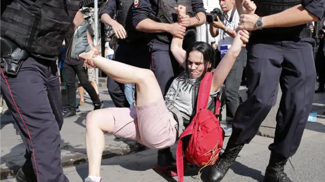 Акция протеста в Москве