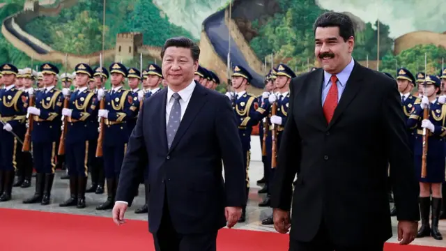 Xi Jinping y Maduro.