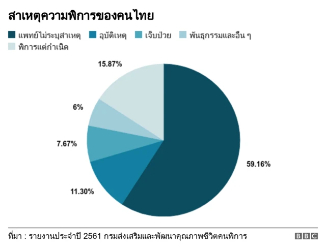 สาเหตุความพิการของคนไทย