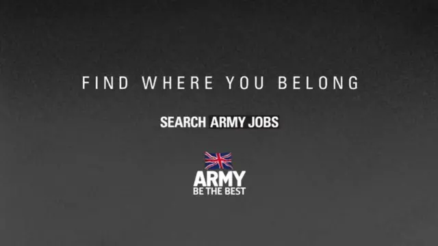 The "find where you belong" Army slogan