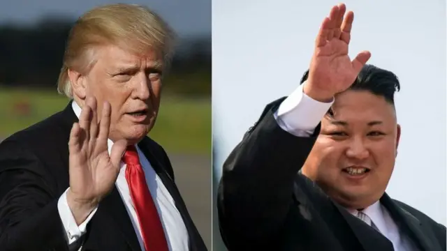 અમેરિકાના પ્રમુખ ડોનલ્ડ ટ્રમ્પ અને ઉત્તર કોરિયાના ચેરમેન કિમ જોંગ-ઉન