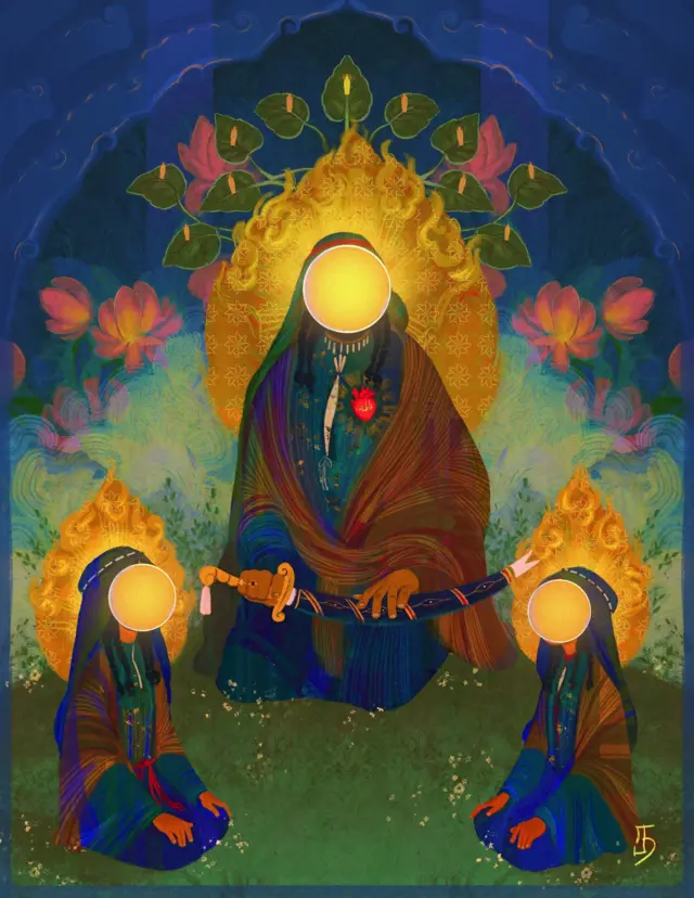 الإمام علي وولداه لنبي حيدر علي