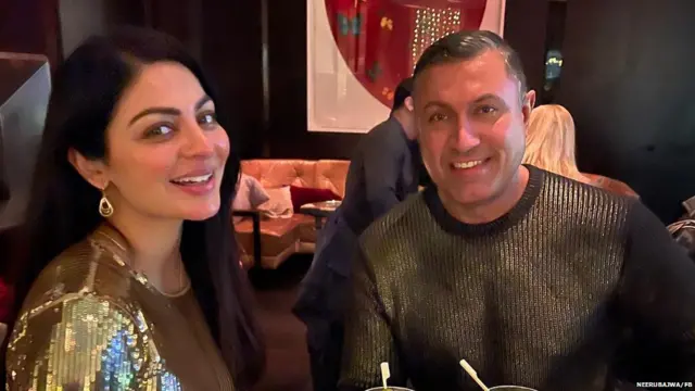 ਆਪਣੇ ਪਤੀ ਦੇ ਨਾਲ ਨੀਰੂ ਬਾਜਵਾ