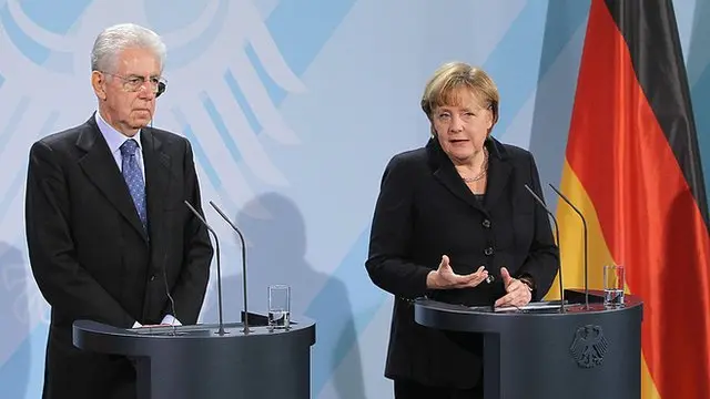 Mario Monti e Merkel