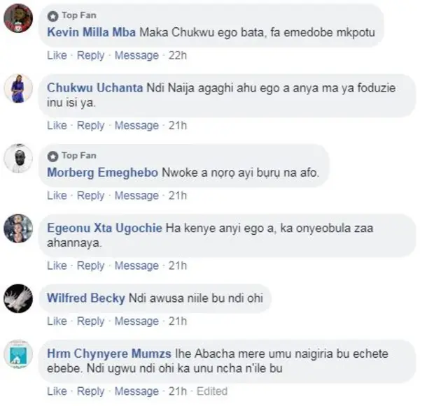 Ihe ndị mmadụ na-ekwu maka ego Aba zuru