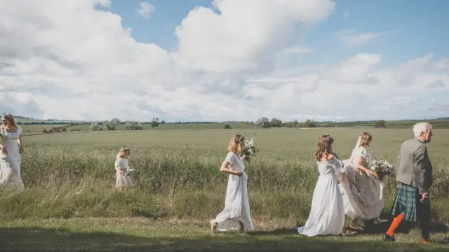 Tess Newall on her wedding day