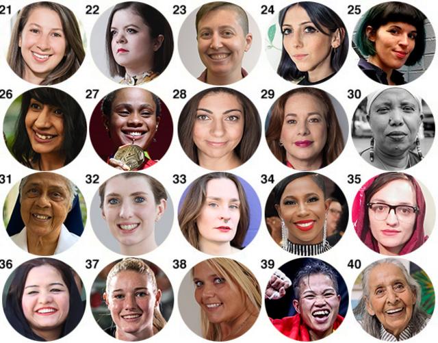 Fotos das integrantes da BBC 100 Women 2019 de 21-40