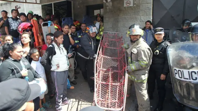 Afueras de la casa de acogida