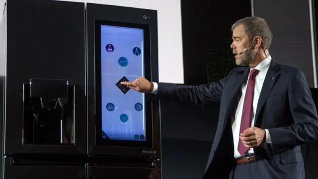 Fridge connected to the internet