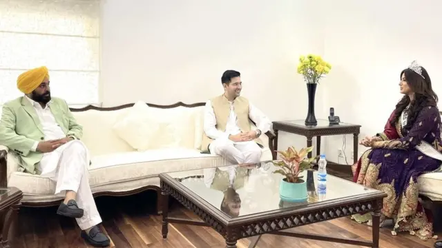 ਹਨਰਨਾਜ਼ ਸੰਧੂ ਅਤੇ ਭਗਵੰਤ ਮਾਨ