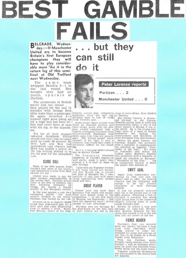 Izveštaj Dejli Heralda sa meča u Beogradu