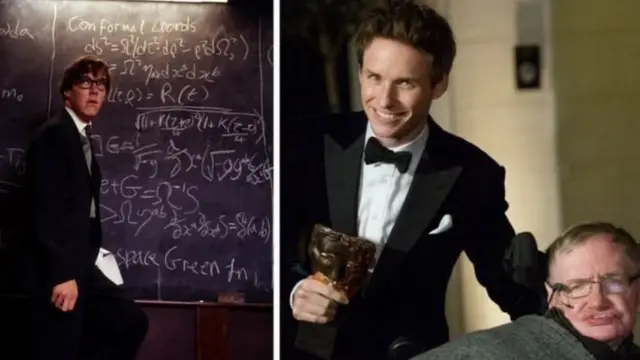Stephen Hawking televiziya və filmdə aktyorlar Benedict Cumberbatch və Eddie Redmayne tərəfindən canlandırılıb
