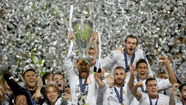 Real Madrid na murnar cin Kofin Zakarun Turai na 2016