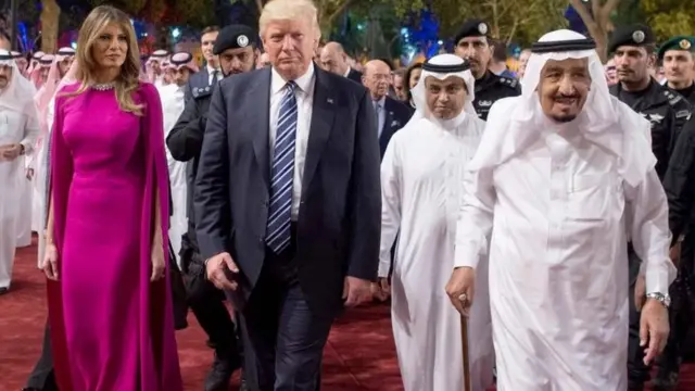 ملک سلمان و دونالد ترامپ