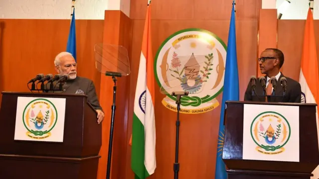 रवांडा में मोदी