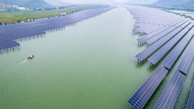 Çin'de yakın zamanda açılan güneş ve dalga enerjisi santrali