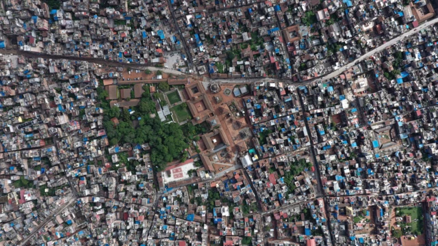 ड्रोनबाट खिचिएको दृश्य