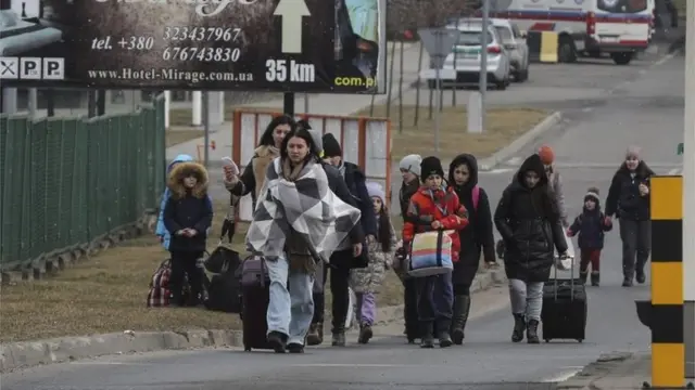 Refugiados ucranianos en Polonia