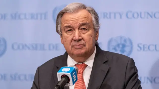 الأمين العام للأمم المتحدة أنطونيو غوتيريش
