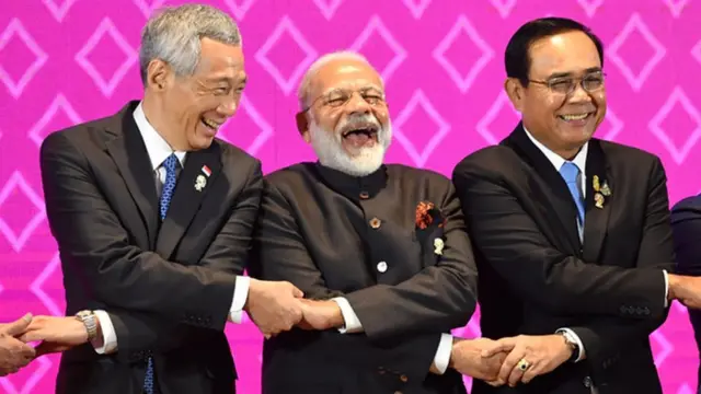 ผู้นำสิงคโปร์ อินเดีย และไทย