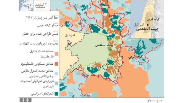 نقشه بیت المقدس