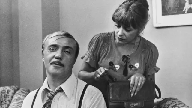 С Мариной Нееловой в фильме "Дамы приглашают кавалеров".