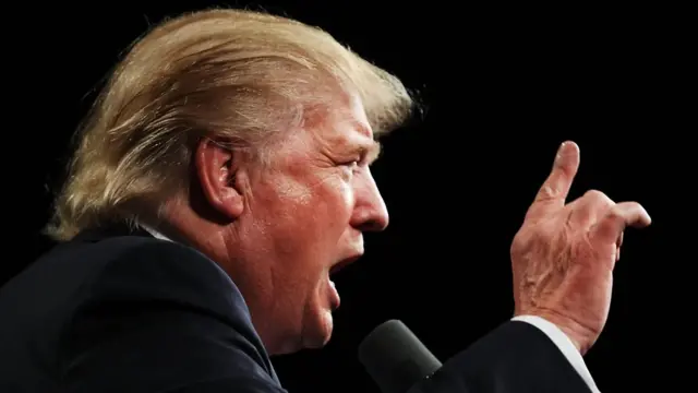 Donald Trump de perfil