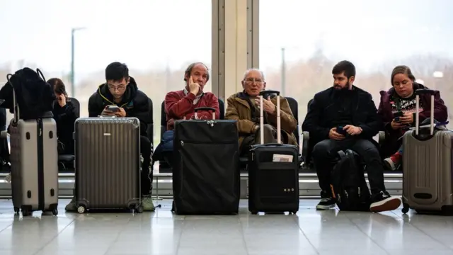 Пассажиры в Гатвике
