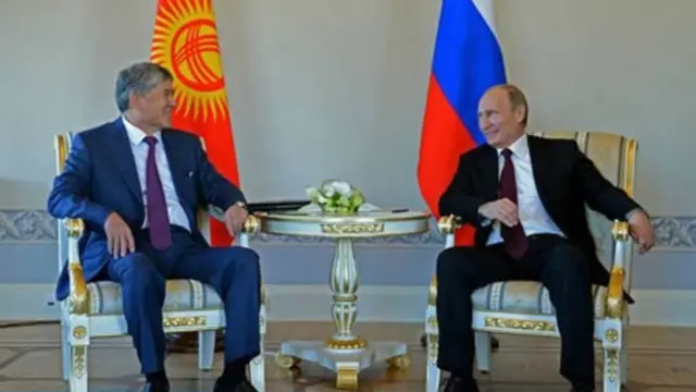 Алмазбек Атамбаев жана Владимир Путин