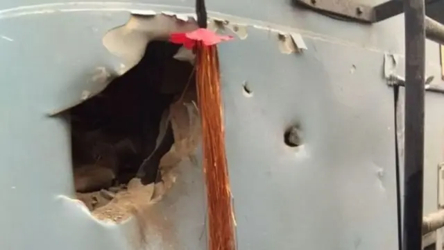 धमाके के बाद की तस्वीर