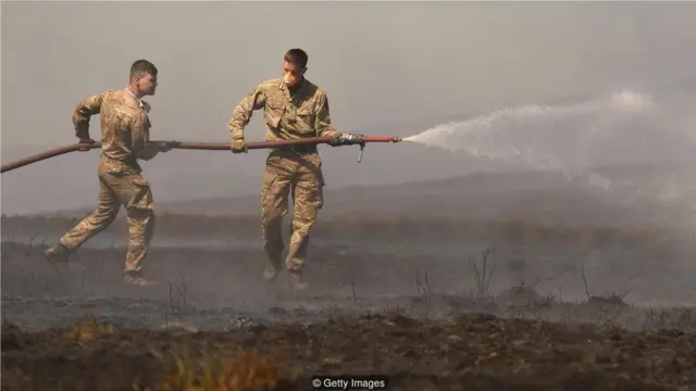 如萨德尔沃思沼泽火灾，野火污染最严重的阶段就是阴燃。