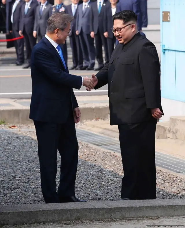 ਕਿਮ ਜੋਂਗ ਓਨ ਅਤੇ ਮੂਨ ਜੇ ਇਨ