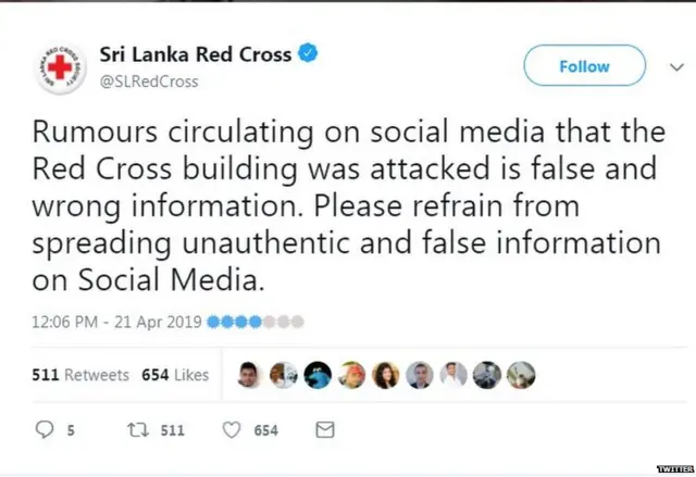 अफवांवर विश्वास ठेऊ नका, असं आवाहव रेड क्रॉसने केलं आहे.