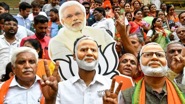 தேர்தல் முடிவுகள் 2019: பா.ஜ.கவினர் உற்சாக கொண்டாட்டம்