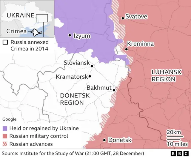 A map of control in eastern Ukraine