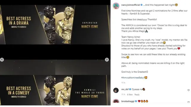 AMVCA: 2022 Africa Magic Awards Nominees don land- See who dey list