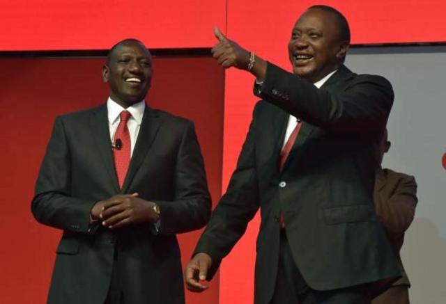 Uhuru Kenyatta na naibu wake William Ruto 2013
