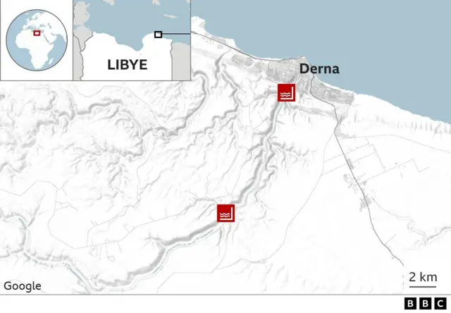 Barrages endommagés