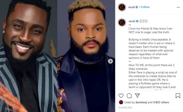 BBNaija Pere and White Money fight