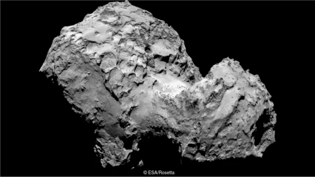 Comets are mostly made up of dust and ice