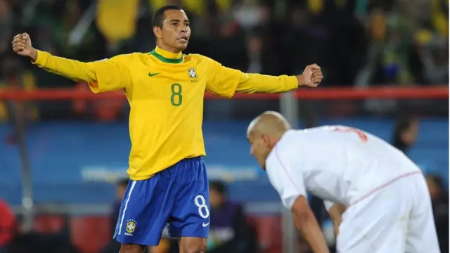 Brazilian ex-footballer Gilberto Silva