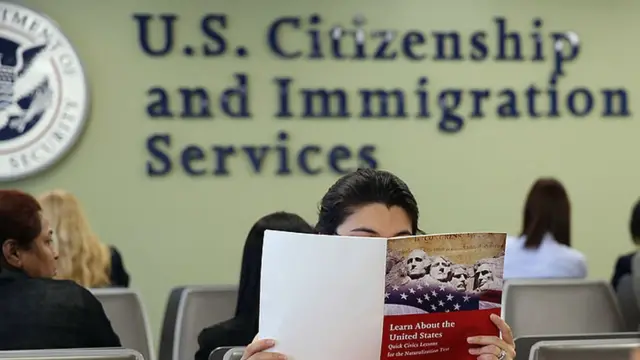 Immigrant from South America enter US