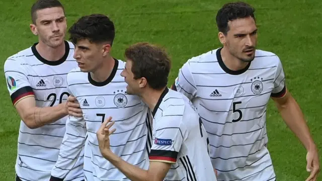 Germany celebrate taking the lead