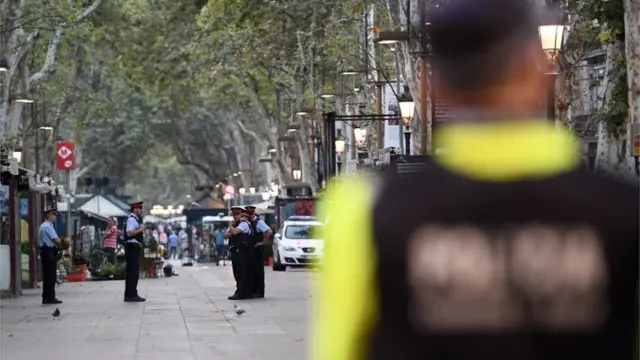 Polícia patrulha as Ramblas