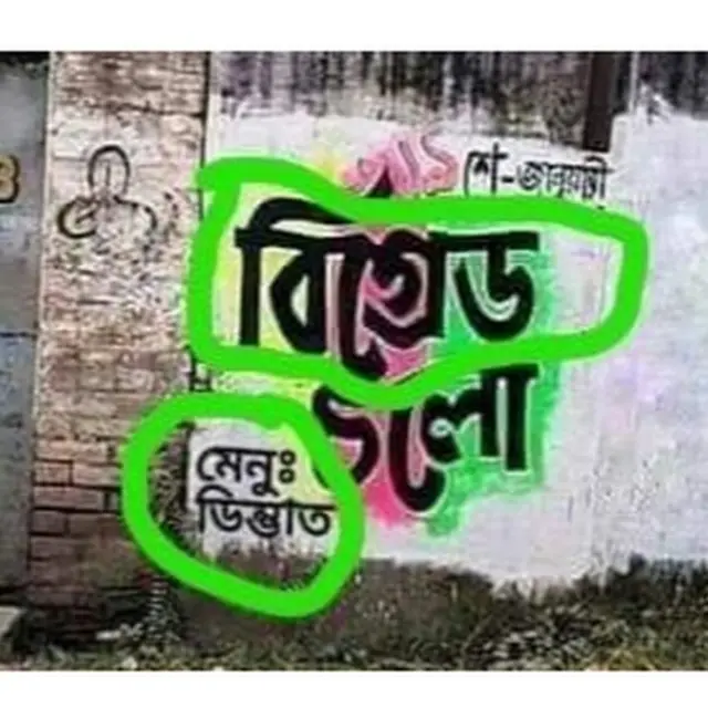 এই দেওয়াল লিখন থেকেই উঠেছে ডিম্ভাতের ঝড়