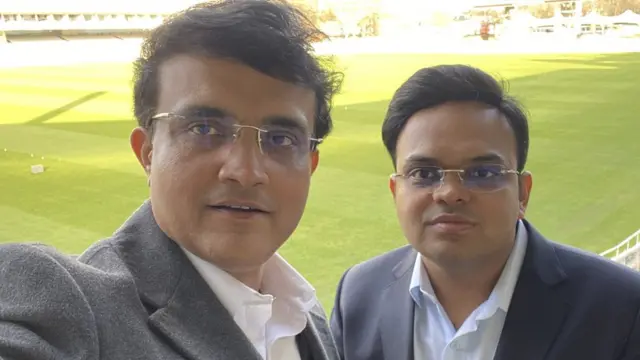 સૌરવ ગાંગુલી સાથે જય શાહ